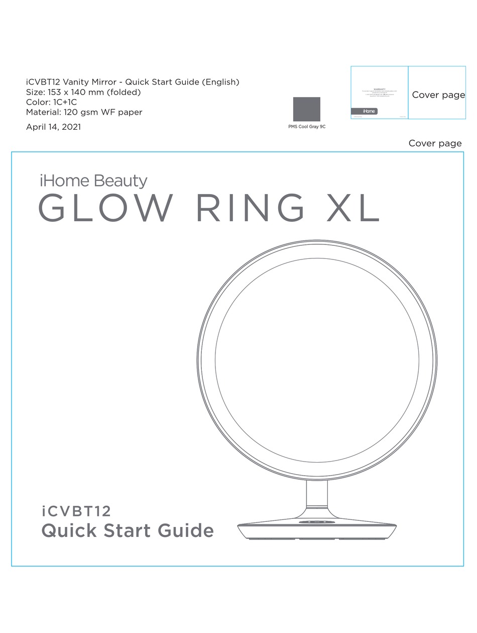 IHOME GLOW RING XL QUICK START MANUAL Pdf Download ManualsLib