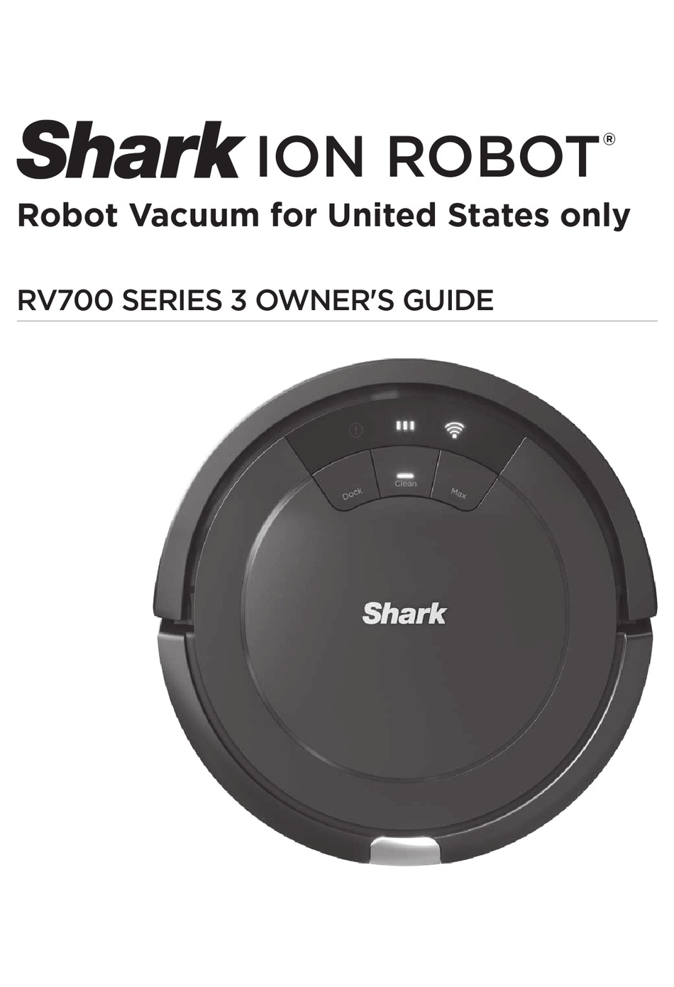 SHARK ION ROBOT RV700 SERIES OWNER'S MANUAL Pdf Download ManualsLib