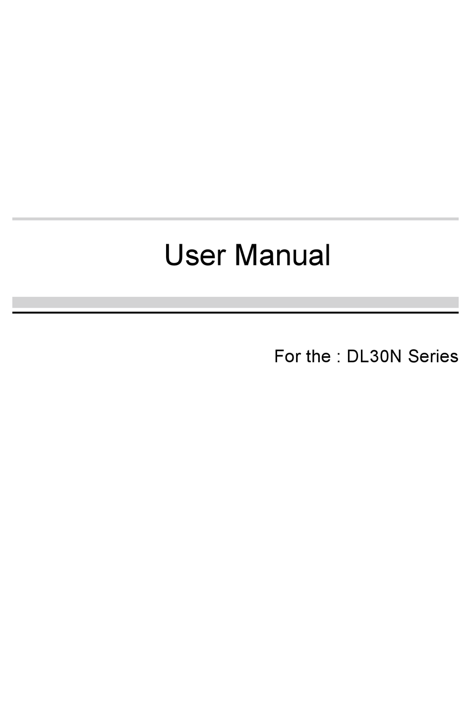 SHUTTLE DL30N SERIES USER MANUAL Pdf Download ManualsLib