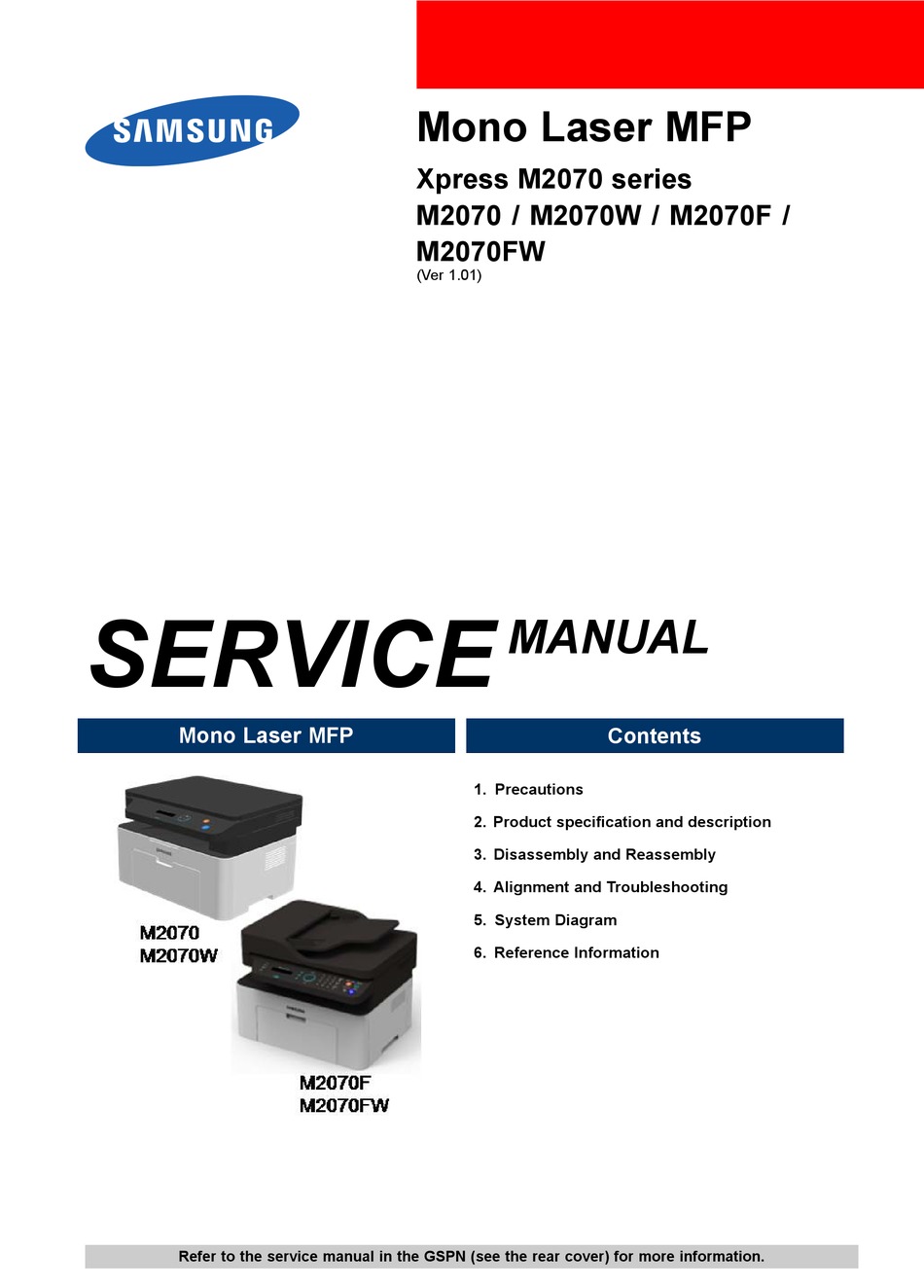 SAMSUNG XPRESS M2070 SERIES SERVICE MANUAL Pdf Download ManualsLib