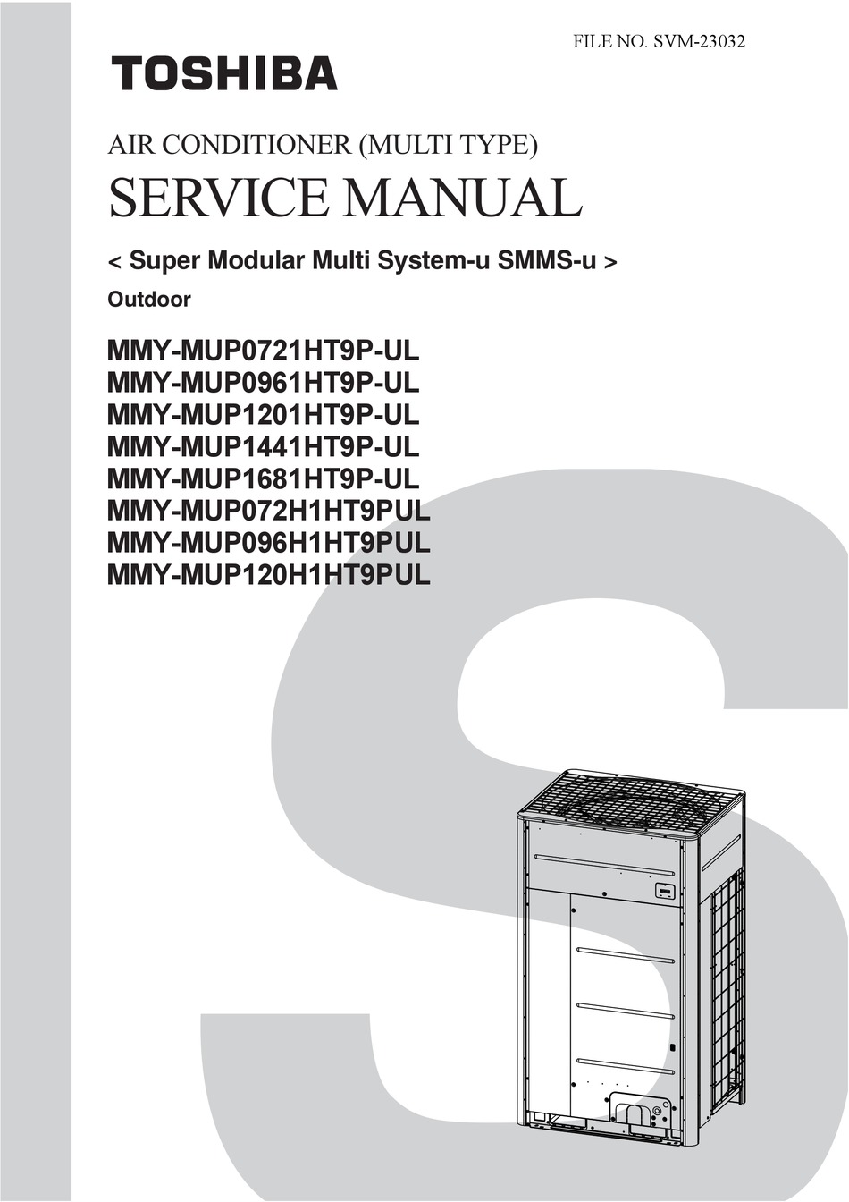 TOSHIBA MMYMUP0721HT9PUL SERVICE MANUAL Pdf Download ManualsLib