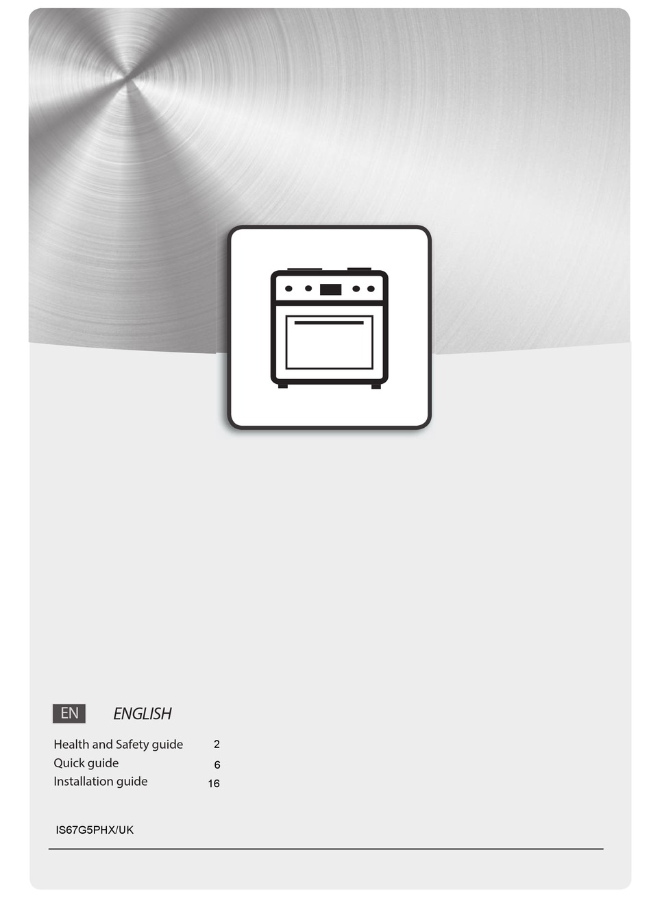 HOTPOINT IS67G5PHX/UK QUICK MANUAL Pdf Download | ManualsLib