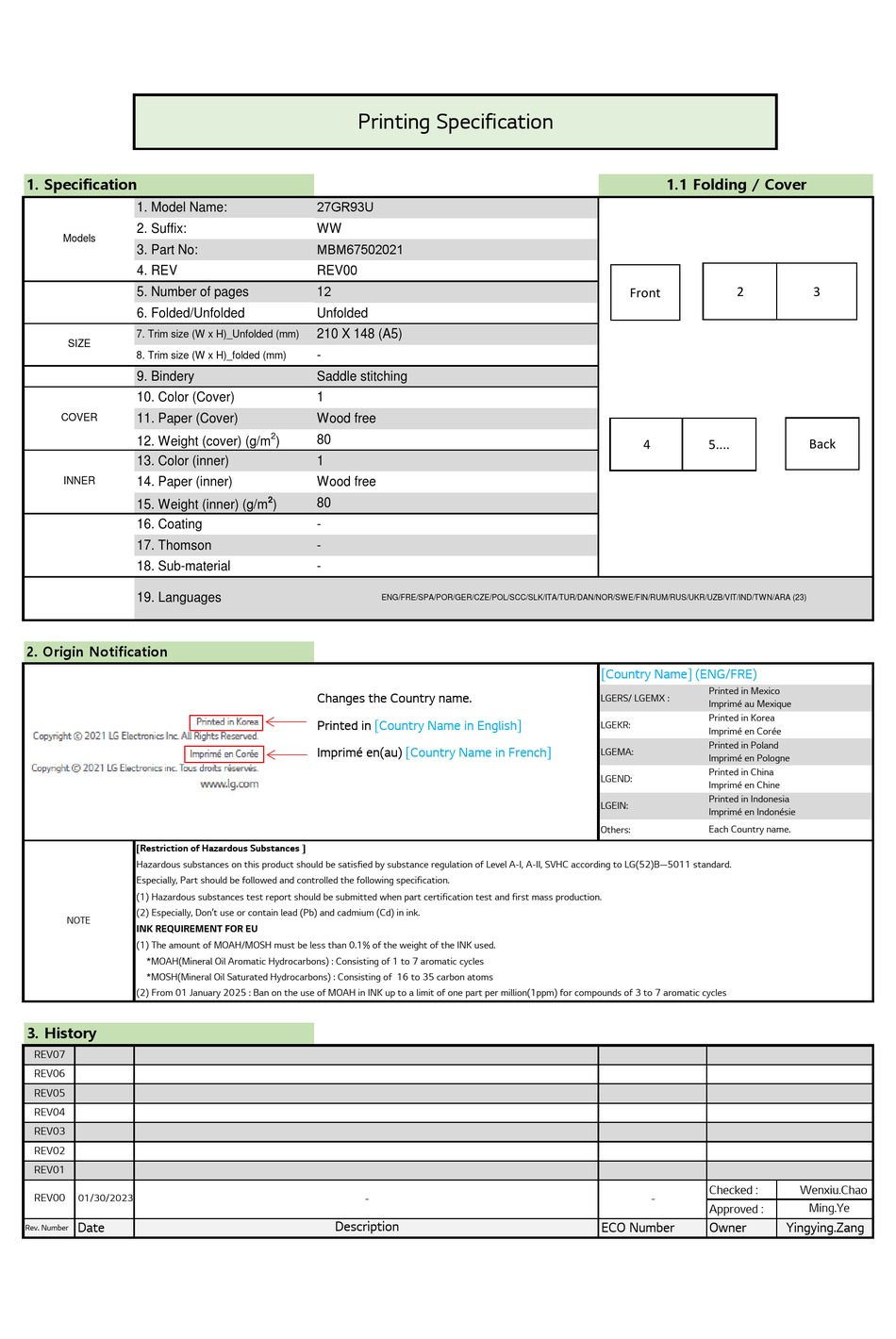 LG ULTRAGEAR 27GR93U QUICK START MANUAL Pdf Download | ManualsLib