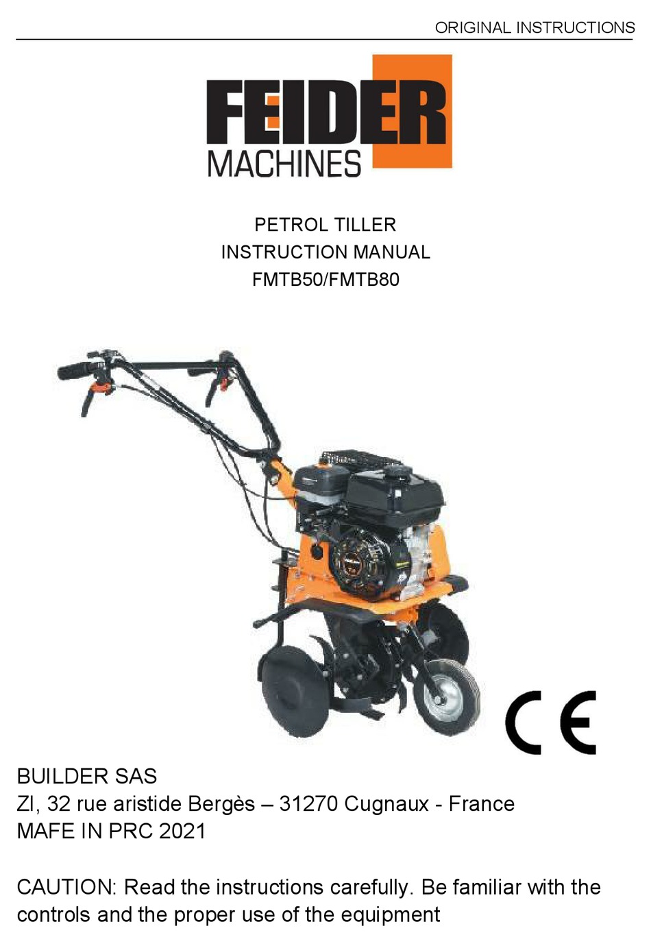 FEIDER MACHINES FMTB50 INSTRUCTION MANUAL Pdf Download | ManualsLib