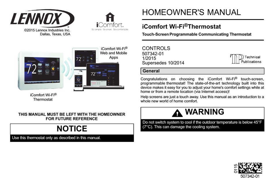 LENNOX 10F81 HOMEOWNER