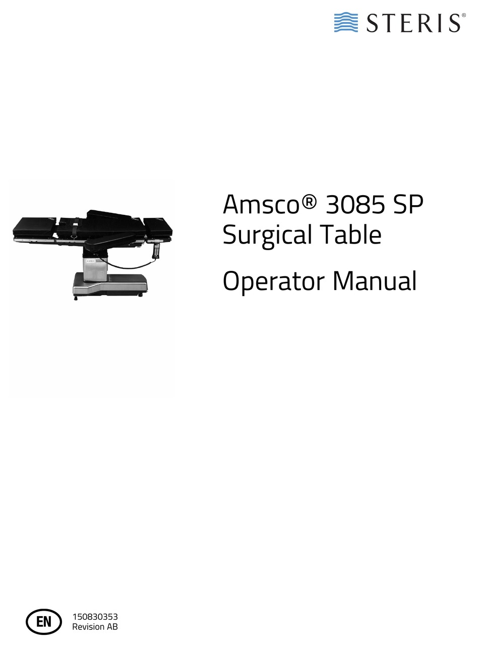 STERIS AMSCO 3085 SP OPERATOR'S MANUAL Pdf Download | ManualsLib