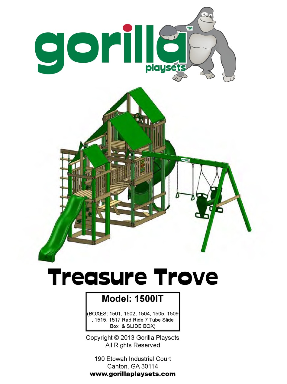 GORILLA PLAYSETS TREASURE TROVE MANUAL Pdf Download ManualsLib
