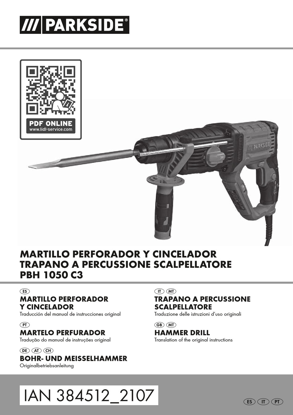 Manuale Parkside PABS 20-Li C3 (Italiano - 55 pagine)