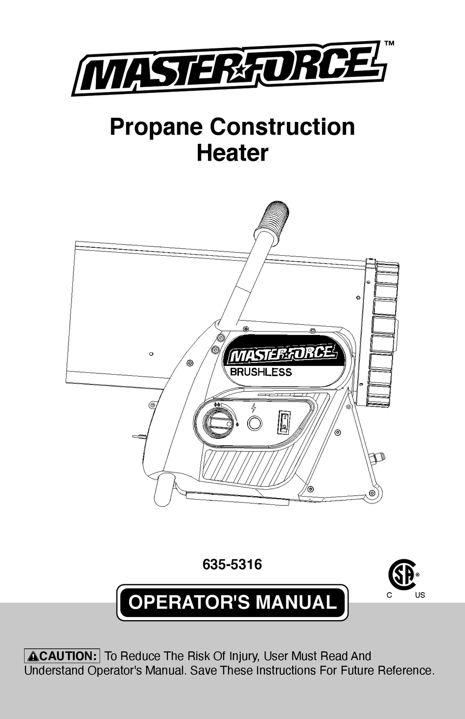 MASTERFORCE 6355316 OPERATOR'S MANUAL Pdf Download ManualsLib