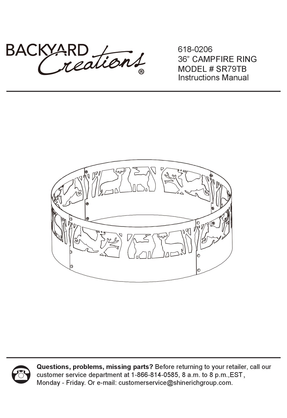 BACKYARD CREATIONS SR79TB INSTRUCTION MANUAL Pdf Download ManualsLib