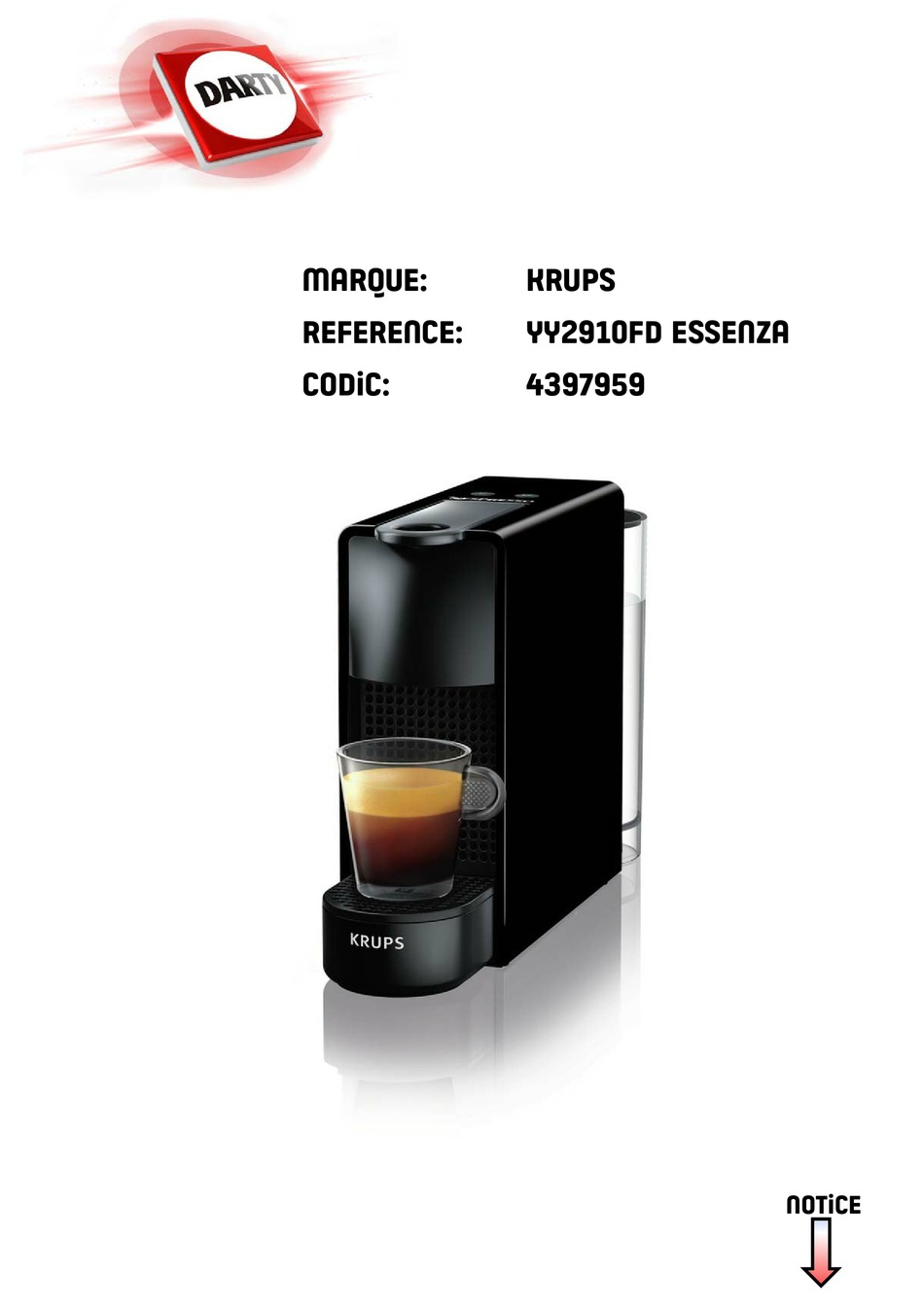 KRUPS NESPRESSO MY MACHINE ESSENZA MINI MANUAL Pdf Download ManualsLib