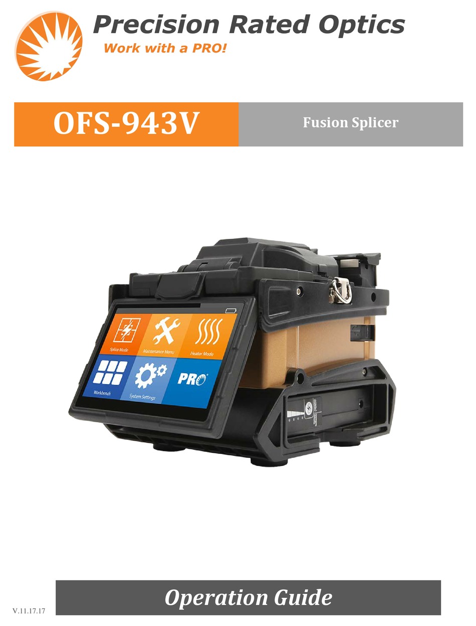 PRECISION RATED OPTICS OFS943V OPERATION MANUAL Pdf Download ManualsLib