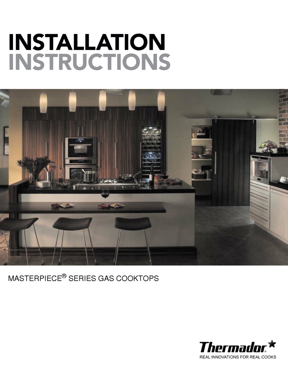 THERMADOR SGSX365FS/04 INSTALLATION INSTRUCTIONS MANUAL Pdf Download ManualsLib
