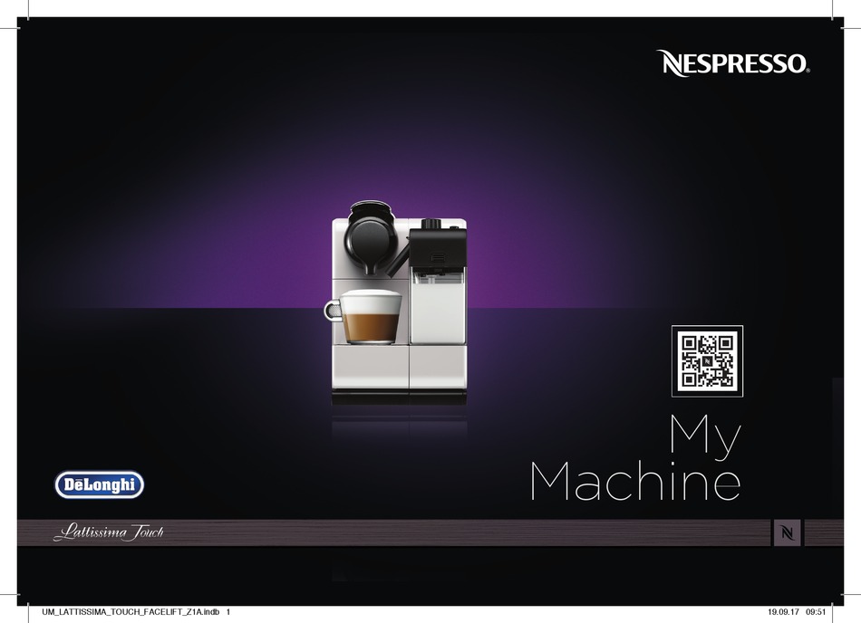 DELONGHI NESPRESSO LATTISSIMA TOUCH MANUAL Pdf Download ManualsLib