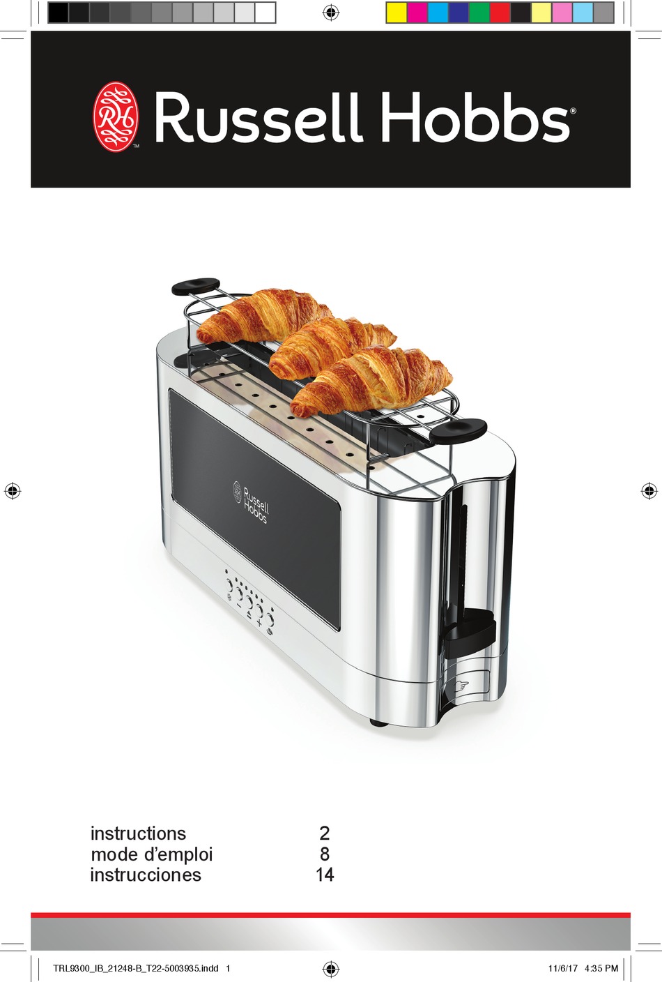 RUSSELL HOBBS TRL9300BKR INSTRUCTIONS MANUAL Pdf Download ManualsLib