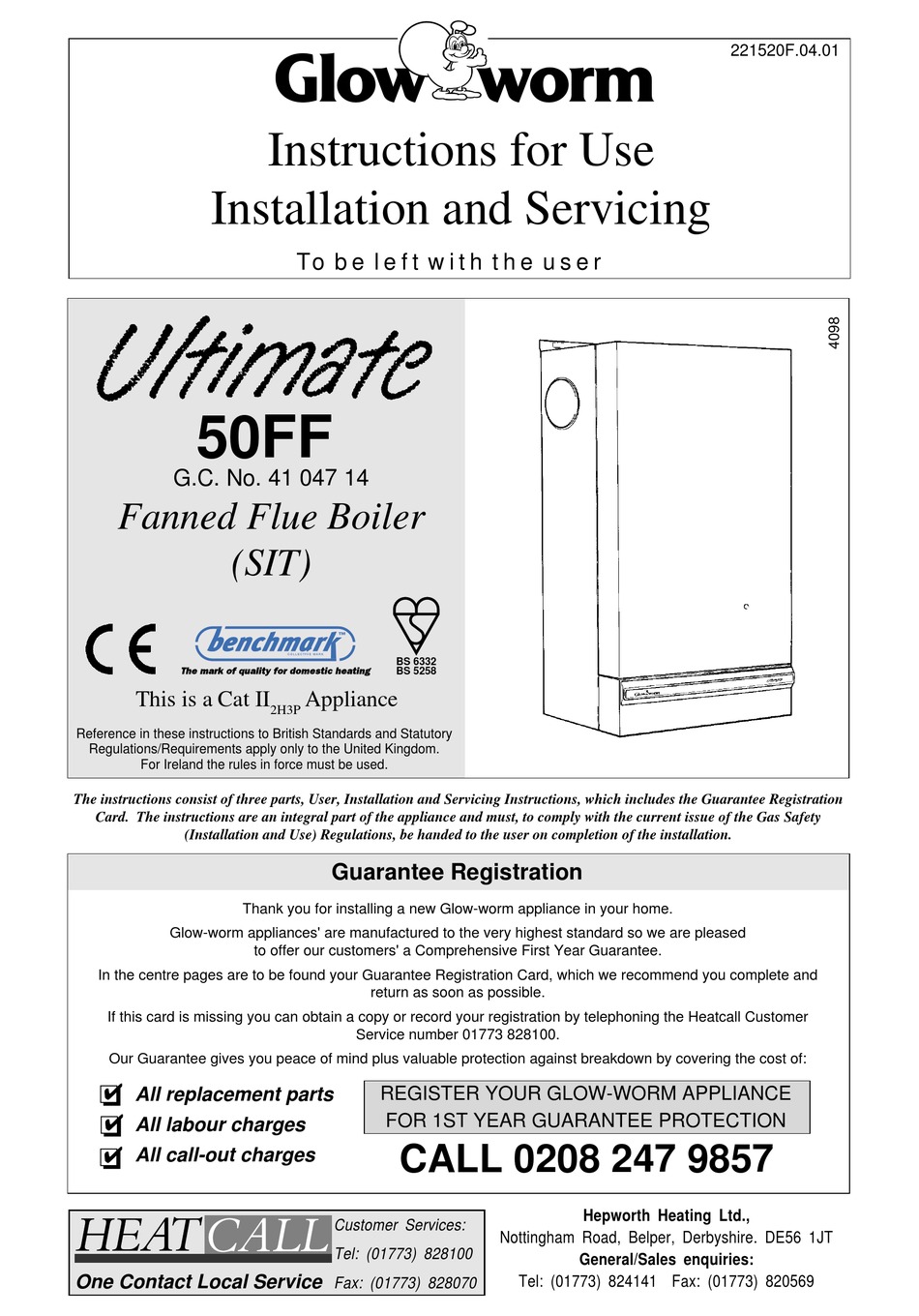 GLOWWORM ULTIMATE 50FF INSTRUCTIONS FOR USE MANUAL Pdf Download