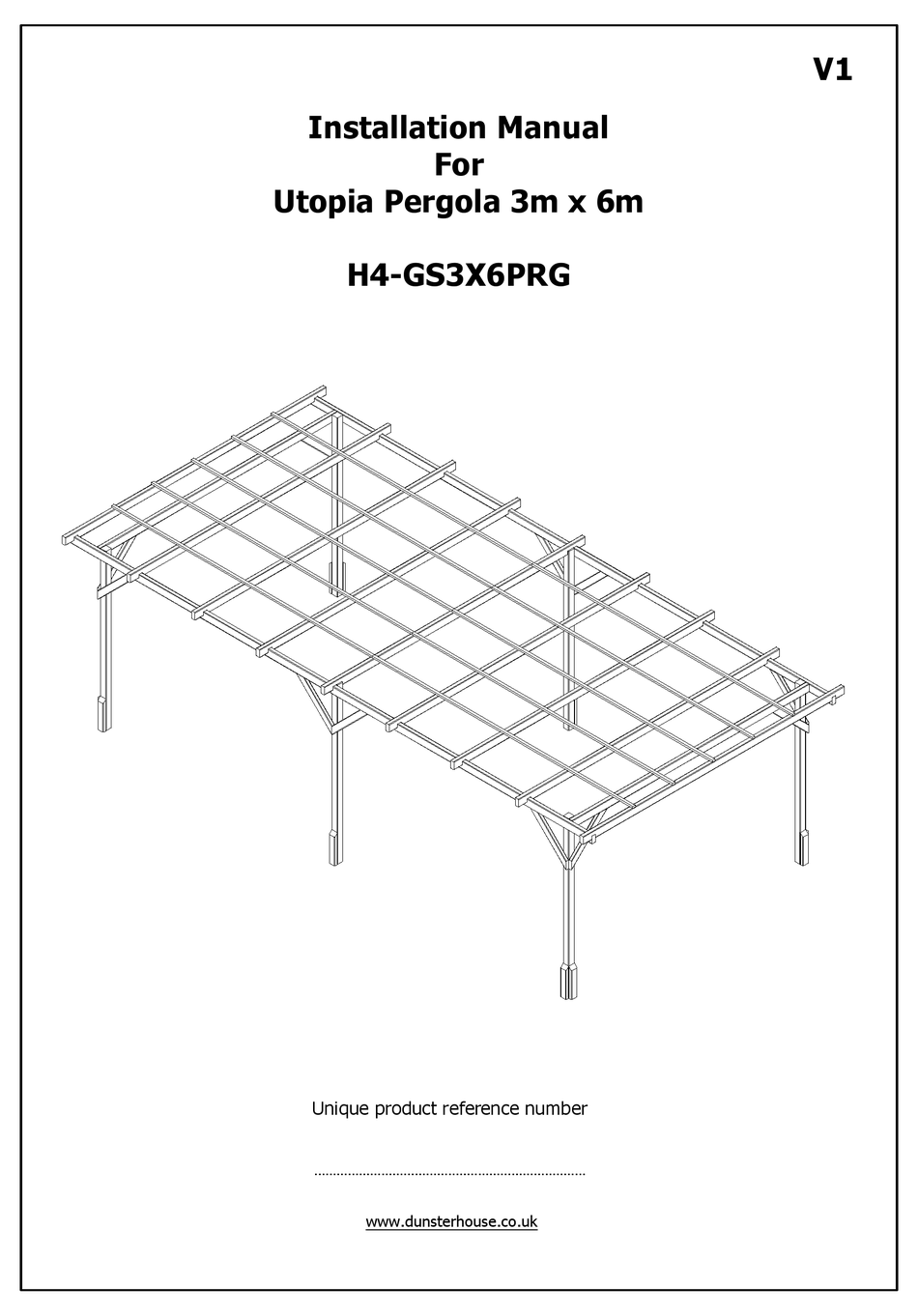 DUNSTER HOUSE H4GS3X6PRG INSTALLATION MANUAL Pdf Download ManualsLib