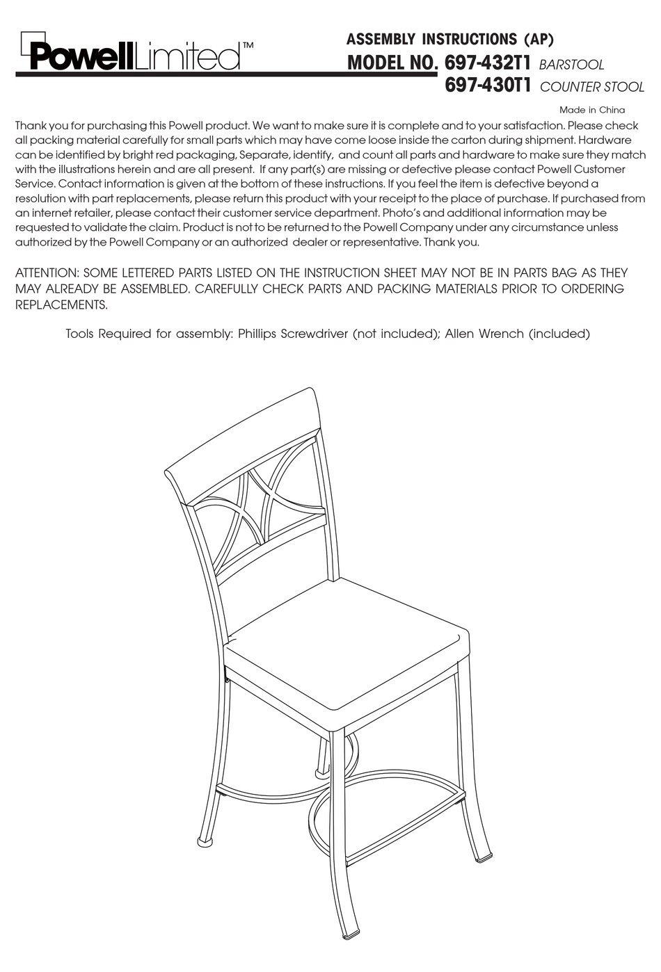 POWELL 697432T1 ASSEMBLY INSTRUCTIONS Pdf Download ManualsLib