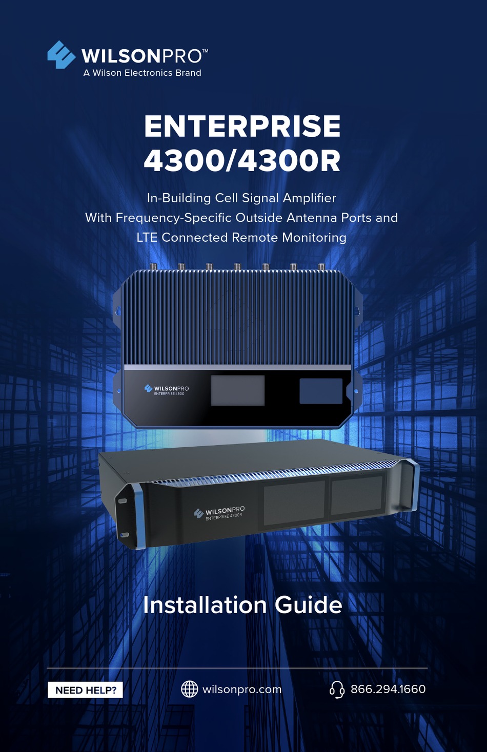 WILSON ELECTRONICS WILSONPRO ENTERPRISE 4300 INSTALLATION MANUAL Pdf