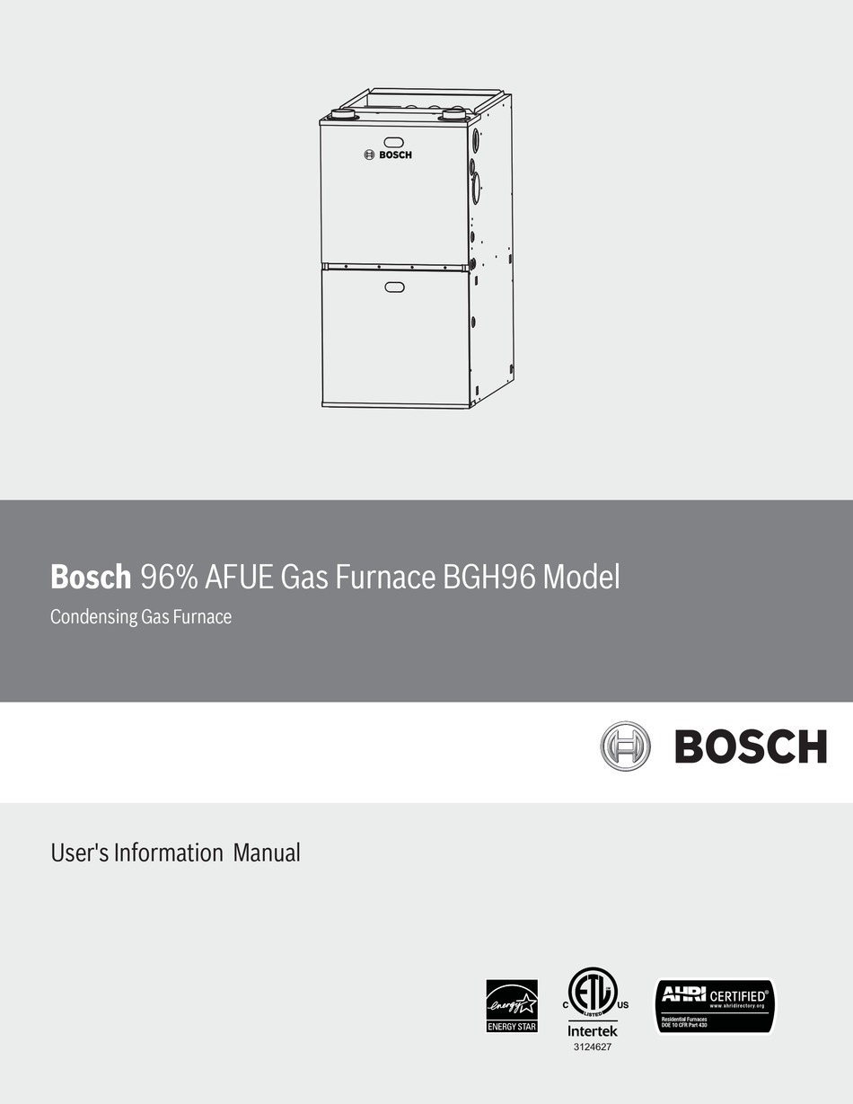 BOSCH BOSBGH96M100D5A USER'S INFORMATION MANUAL Pdf Download | ManualsLib