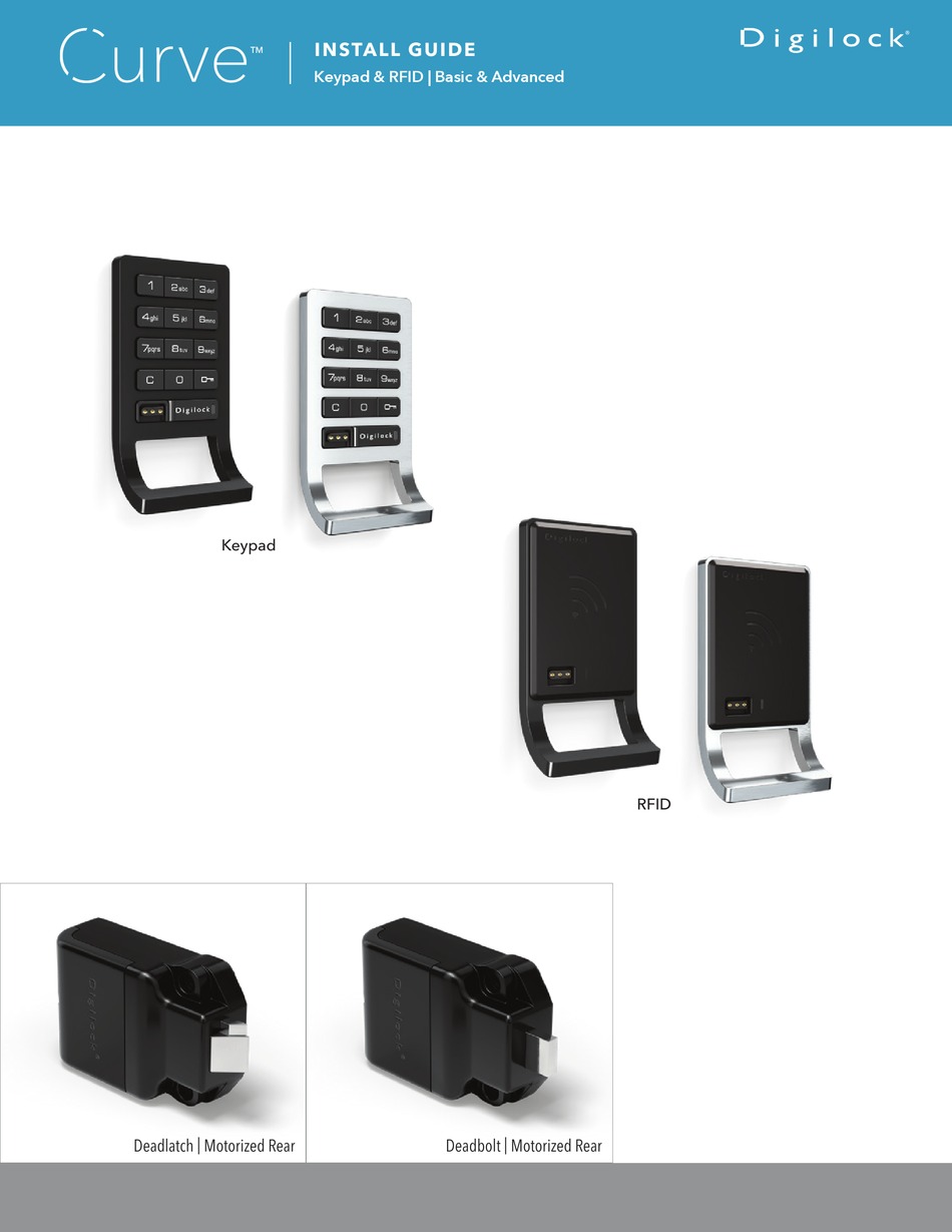 DIGILOCK CURVE KEYPAD BASIC INSTALL MANUAL Pdf Download ManualsLib