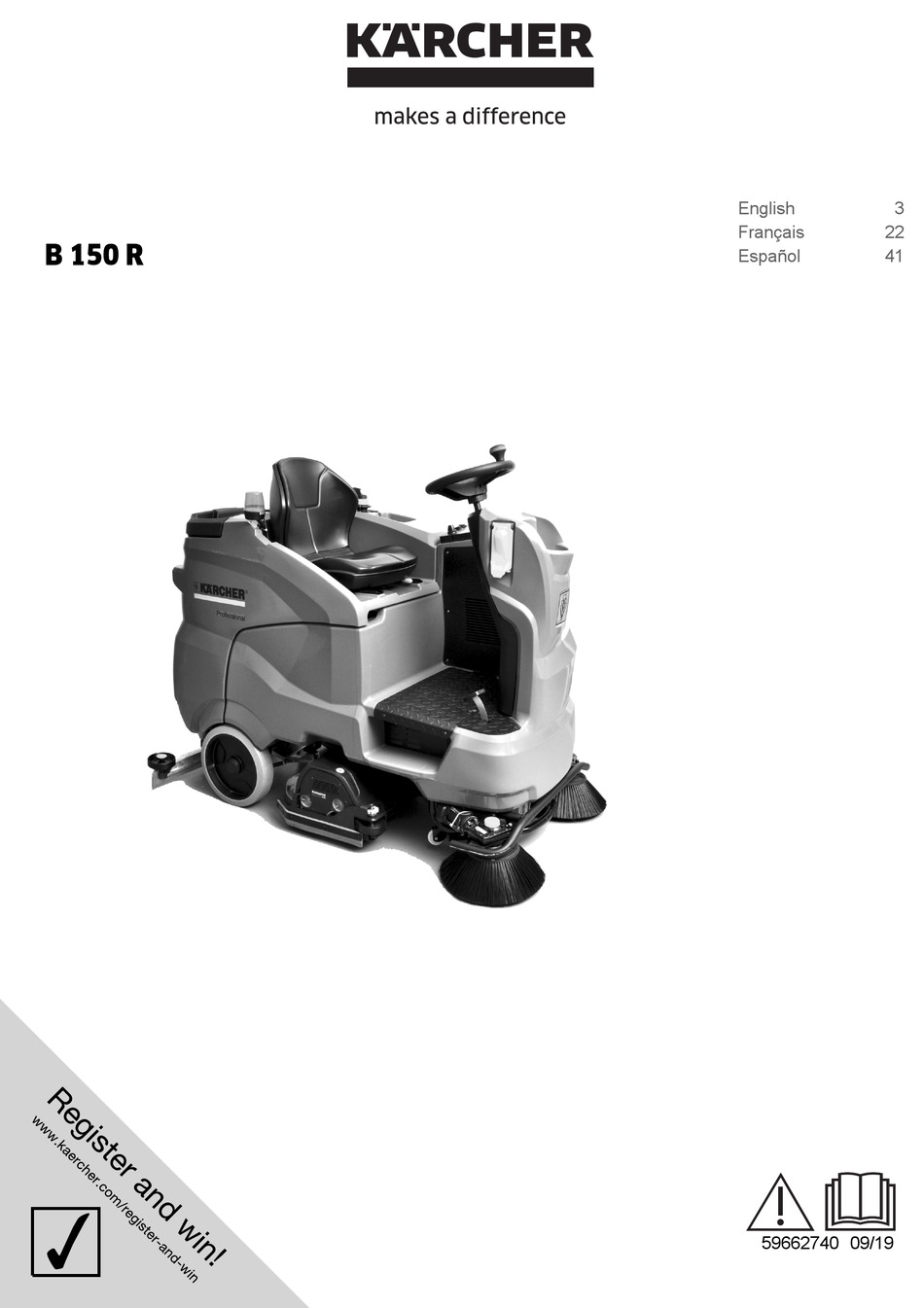 KÄRCHER B 150 R BP R90 2SB MANUAL Pdf Download | ManualsLib