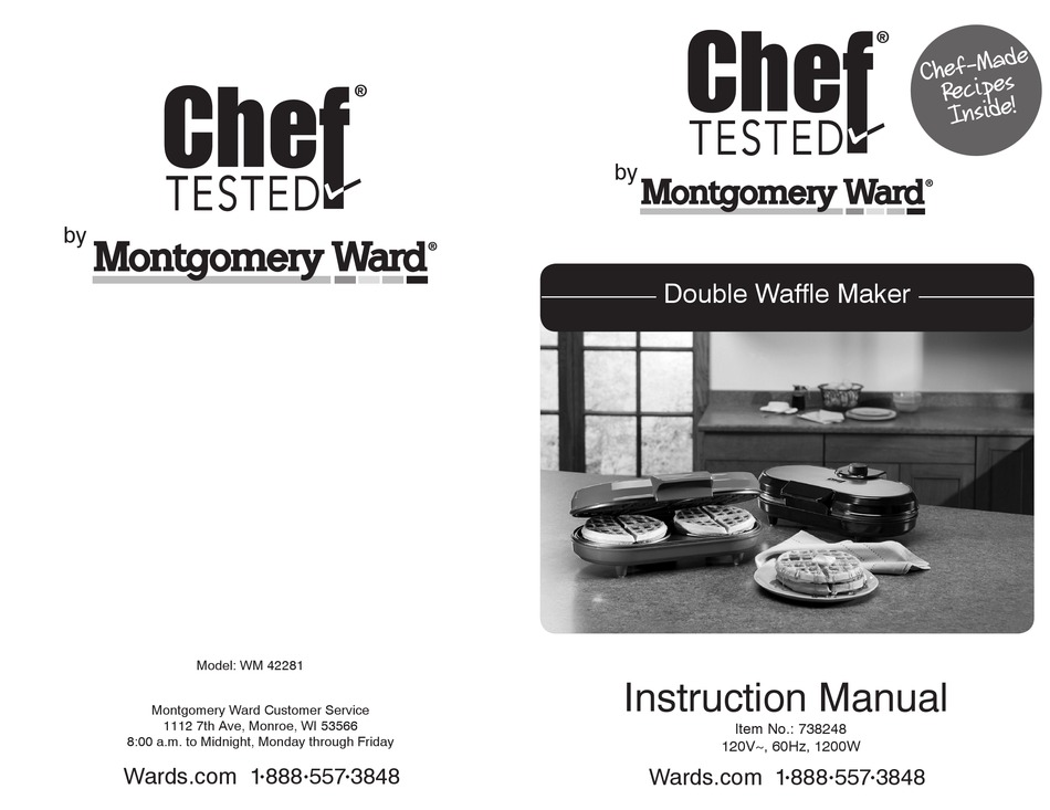 MONTGOMERY WARD CHEF TESTED WM 42281 INSTRUCTION MANUAL Pdf Download