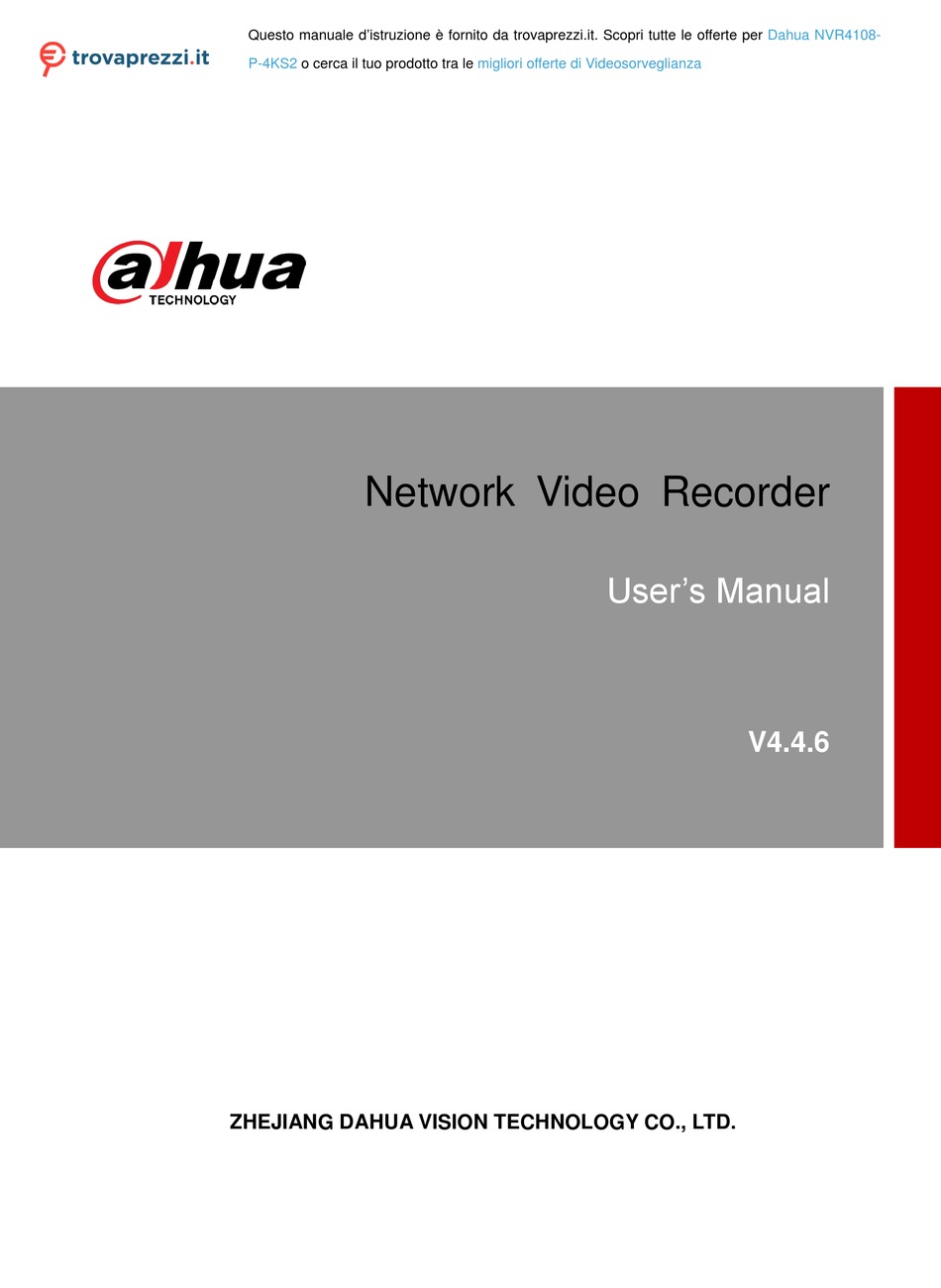 DAHUA NVR214 KS2 SERIES USER MANUAL Pdf Download ManualsLib