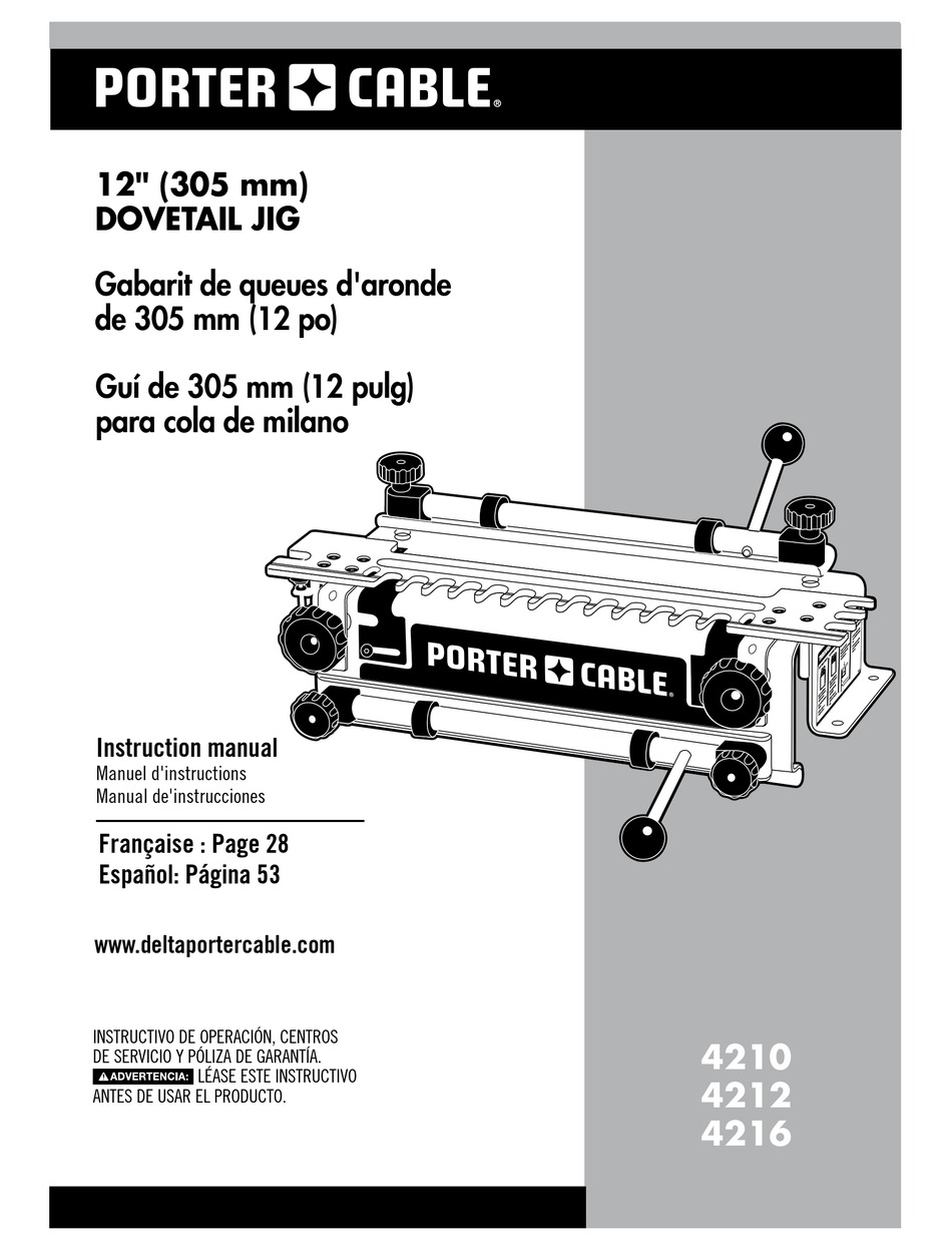 PORTERCABLE 4212 INSTRUCTION MANUAL Pdf Download ManualsLib
