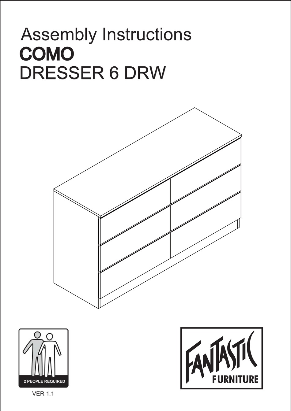 FANTASTIC FURNITURE COMO ASSEMBLY INSTRUCTIONS MANUAL Pdf Download