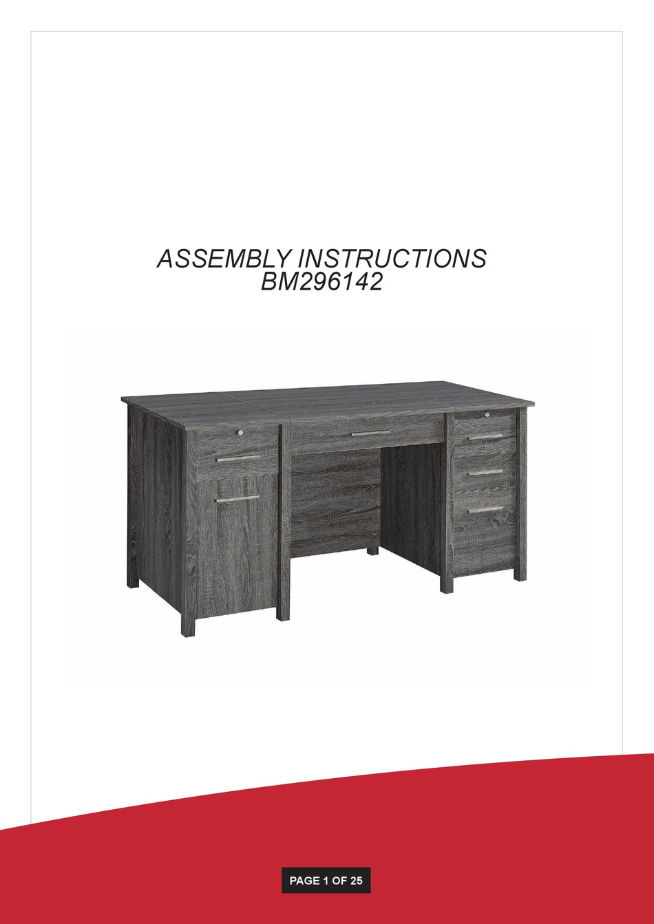 BED BATH & BEYOND BM296142 ASSEMBLY INSTRUCTIONS MANUAL Pdf Download