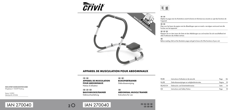 CRIVIT 270040 INSTRUCTIONS FOR USE MANUAL Pdf Download | ManualsLib