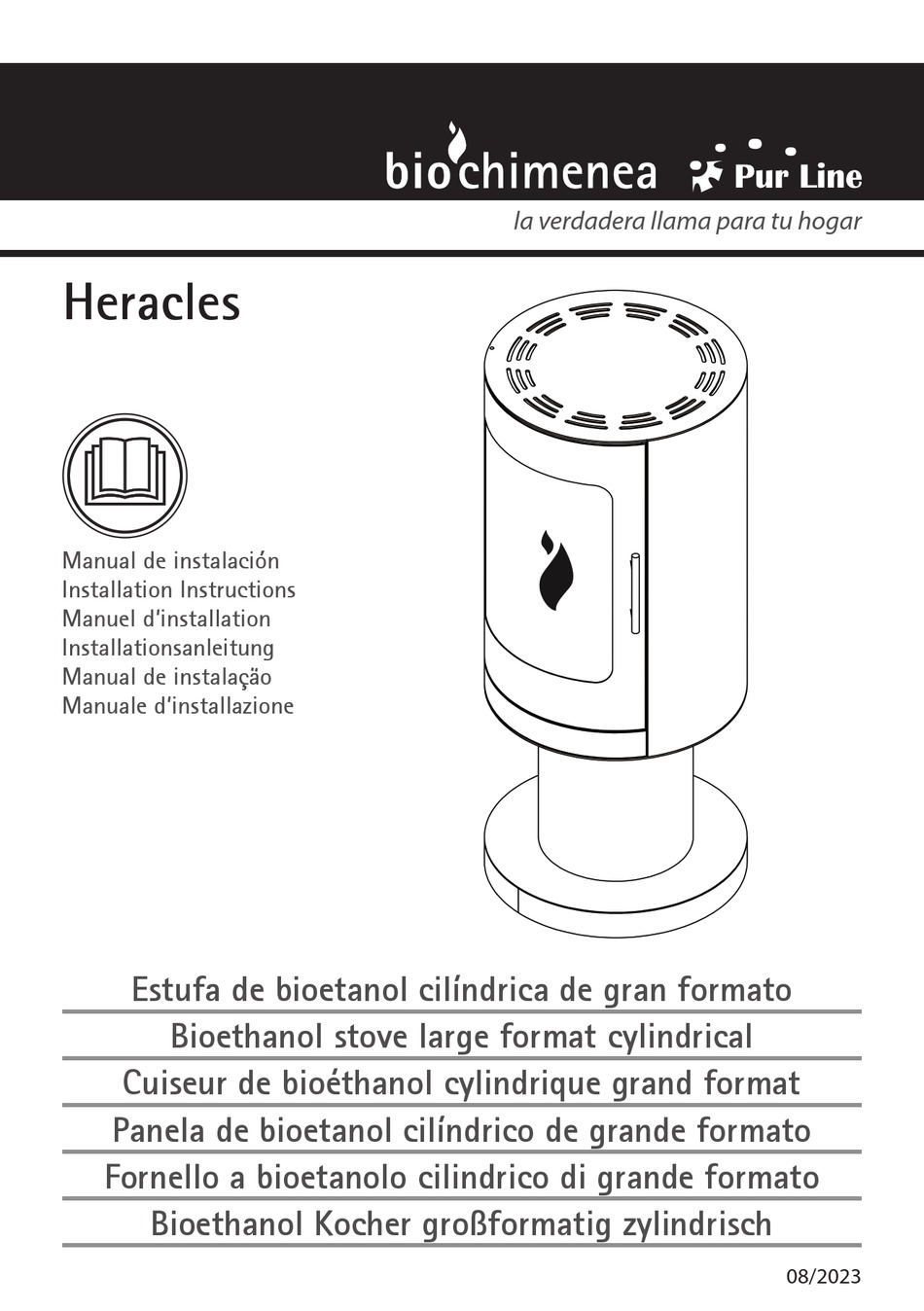 PUR LINE BIOCHIMENEA HERACLES INSTALLATION INSTRUCTIONS MANUAL Pdf
