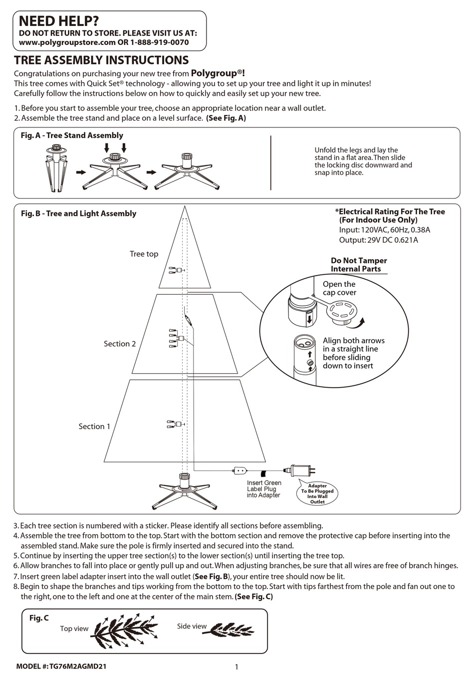 POLYGROUP TG76M2AGMD21 ASSEMBLY INSTRUCTIONS Pdf Download | ManualsLib