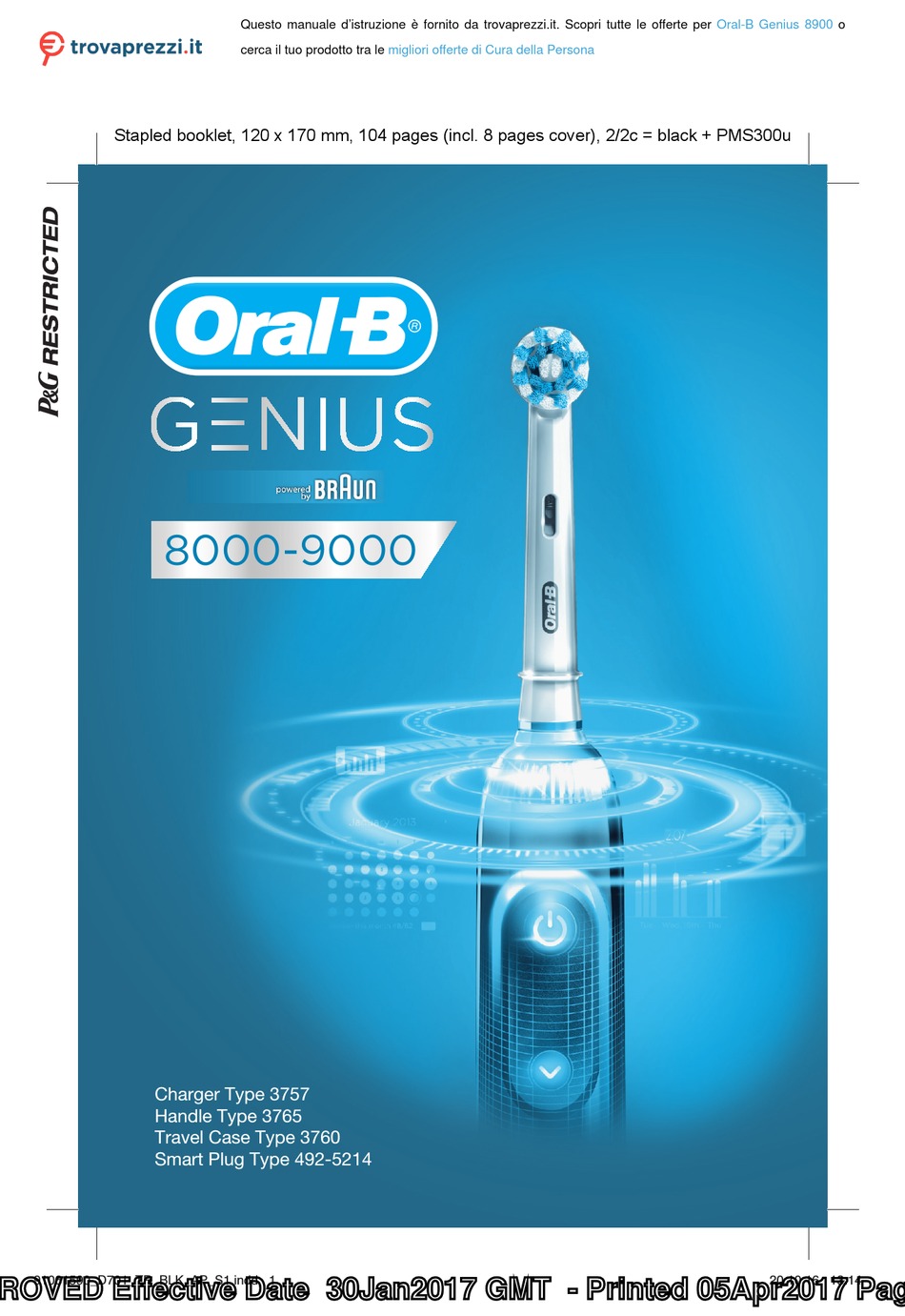 ORALB GENIUS BRAUN 8000 MANUAL Pdf Download ManualsLib