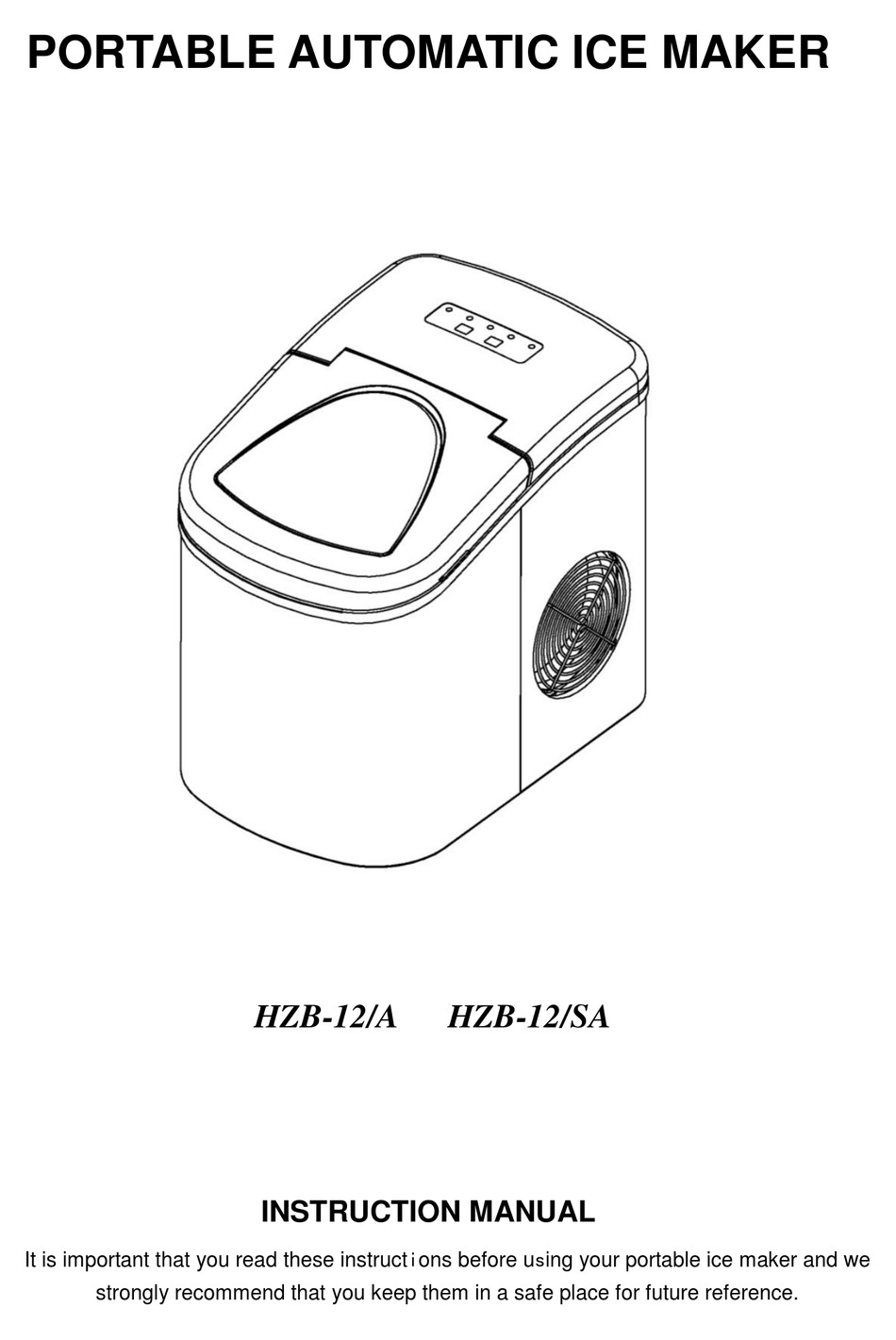 VIVOHOME HZB12/SA INSTRUCTION MANUAL Pdf Download ManualsLib