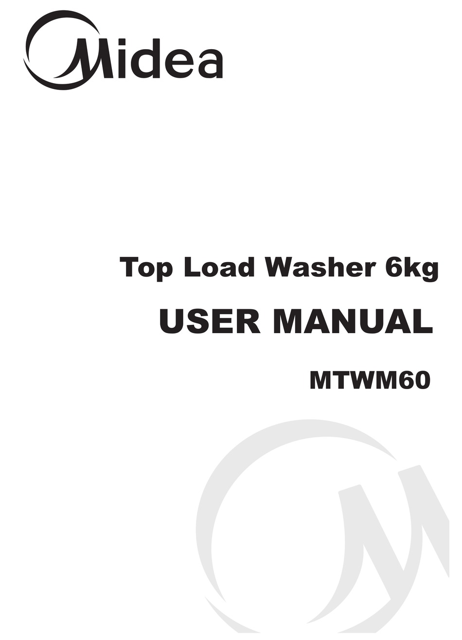 MIDEA MTWM60 USER MANUAL Pdf Download | ManualsLib