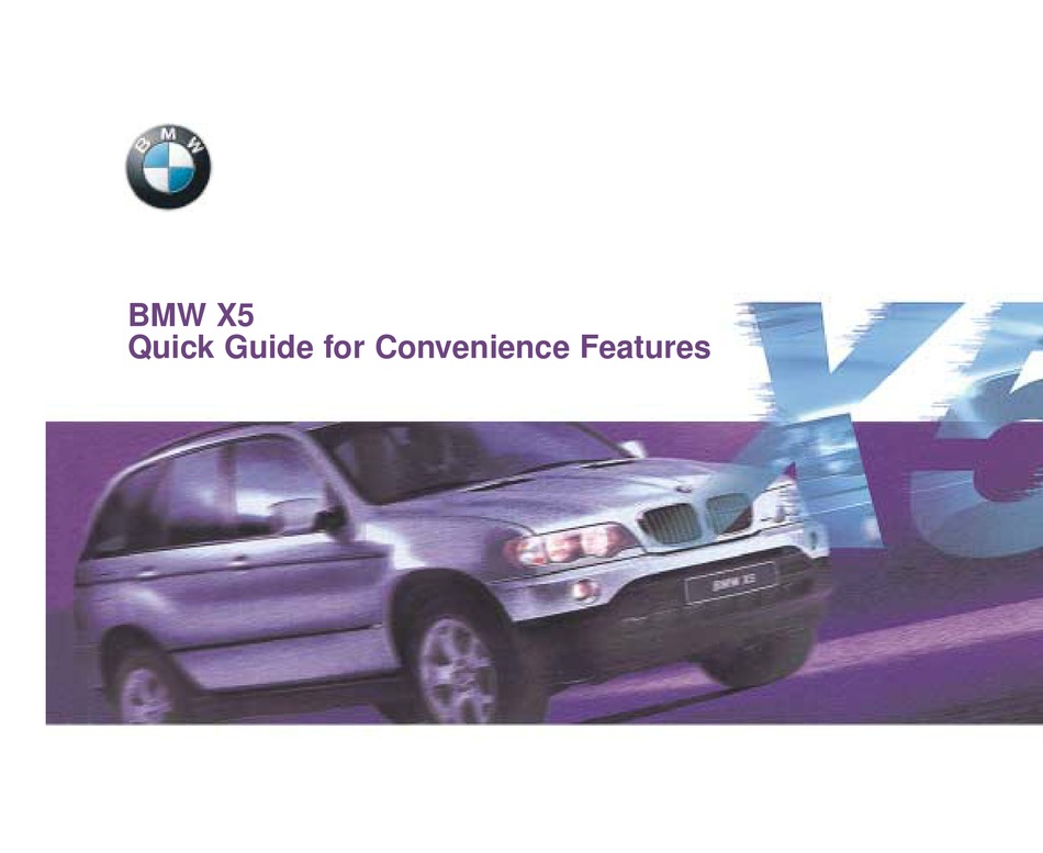BMW X5 QUICK MANUAL Pdf Download ManualsLib