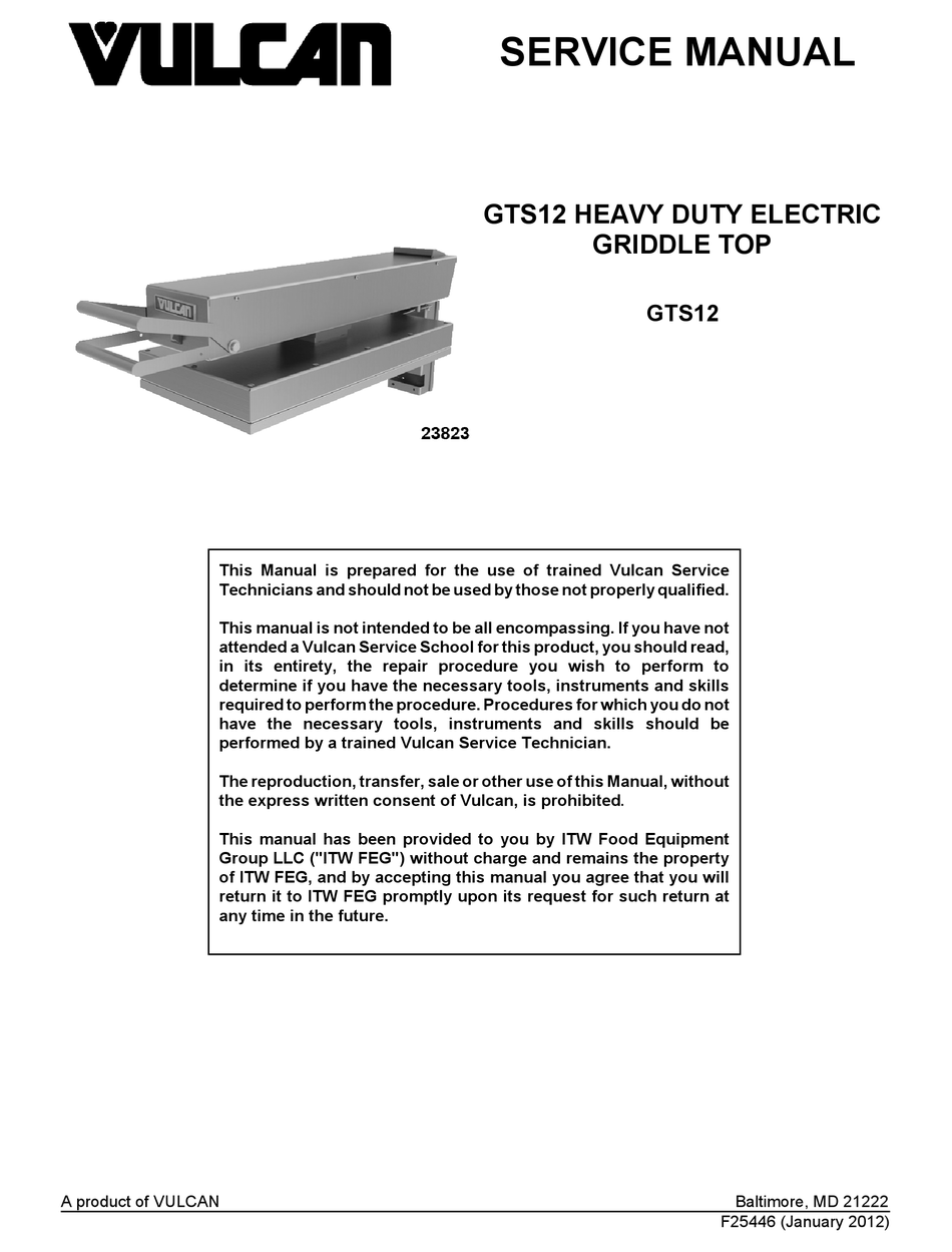 VULCANHART GTS12 SERVICE MANUAL Pdf Download ManualsLib