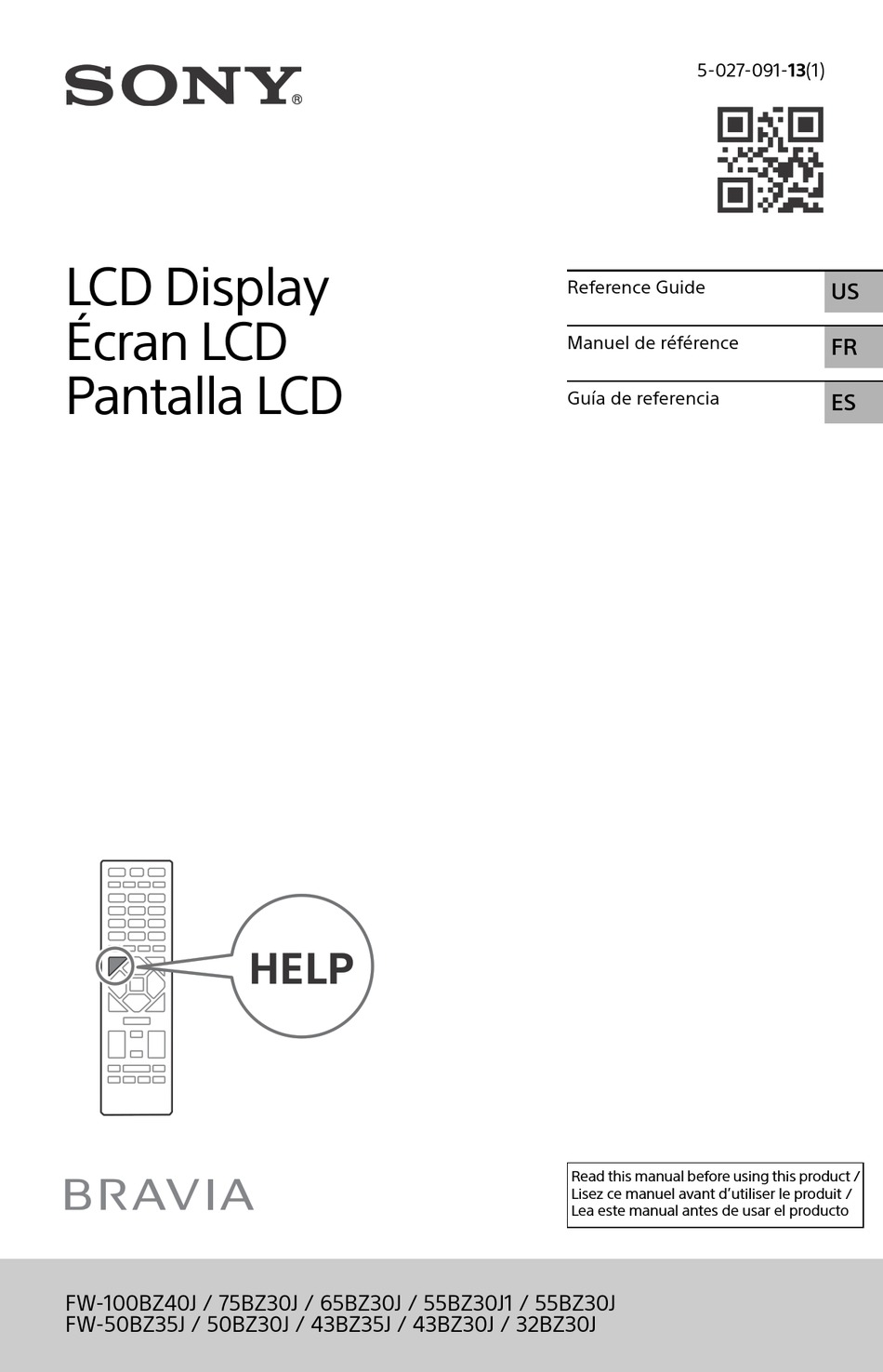 SONY BRAVIA FW65BZ30J REFERENCE MANUAL Pdf Download ManualsLib