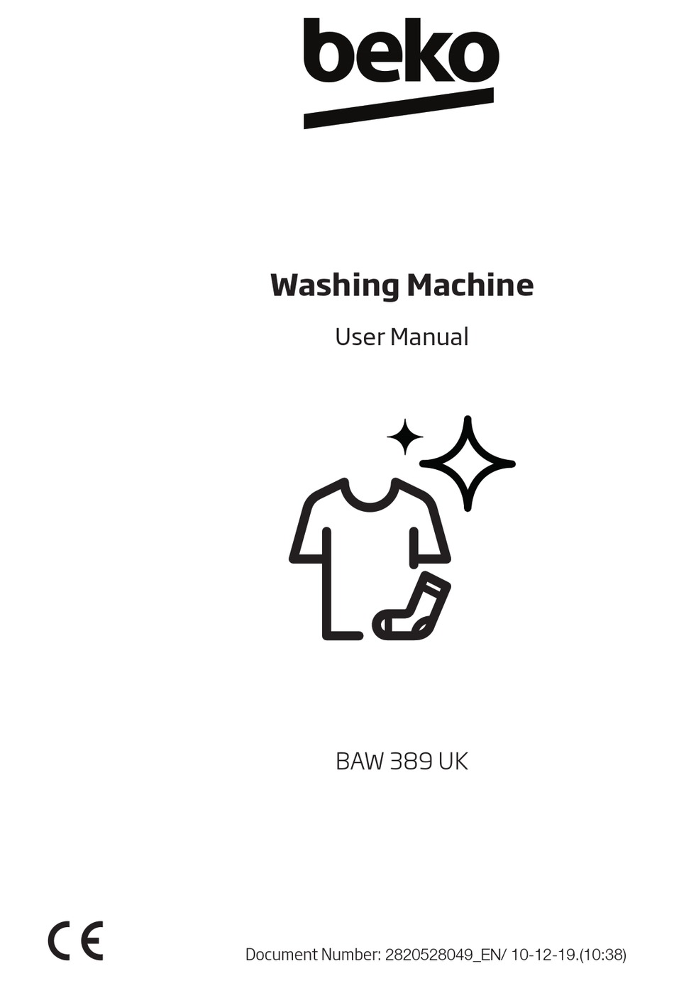 BEKO BAW 389 UK USER MANUAL Pdf Download | ManualsLib