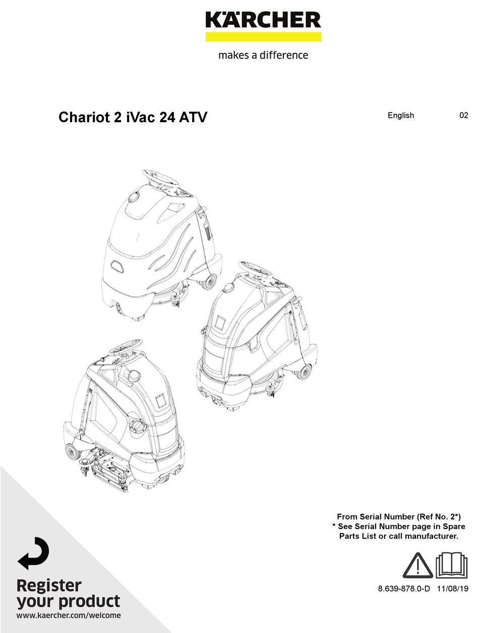 KÄRCHER CHARIOT 2 IVAC 24 ATV MANUAL Pdf Download ManualsLib