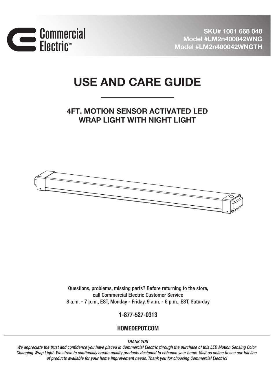 COMMERCIAL ELECTRIC LM2N400042WNGTH USE AND CARE MANUAL Pdf Download ManualsLib