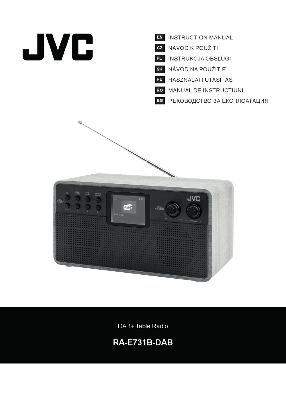 JVC RA-E731B-DAB INSTRUCTION MANUAL Pdf Download | ManualsLib