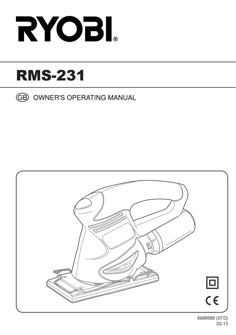 Ryobi Rms 231 Owners Operating Manual Pdf Download Manualslib