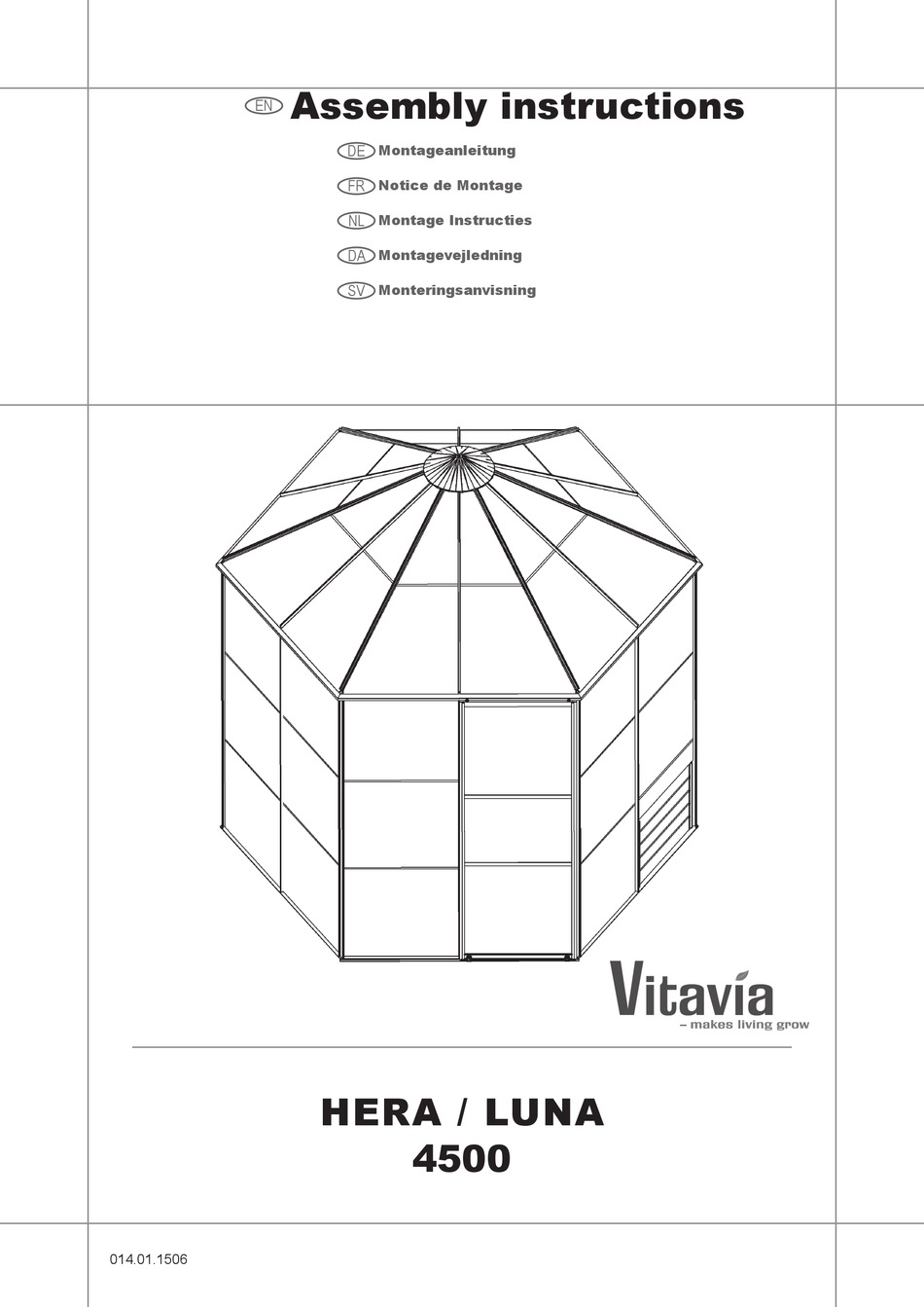 VITAVIA LUNA 4500 ASSEMBLY INSTRUCTIONS MANUAL Pdf Download ManualsLib