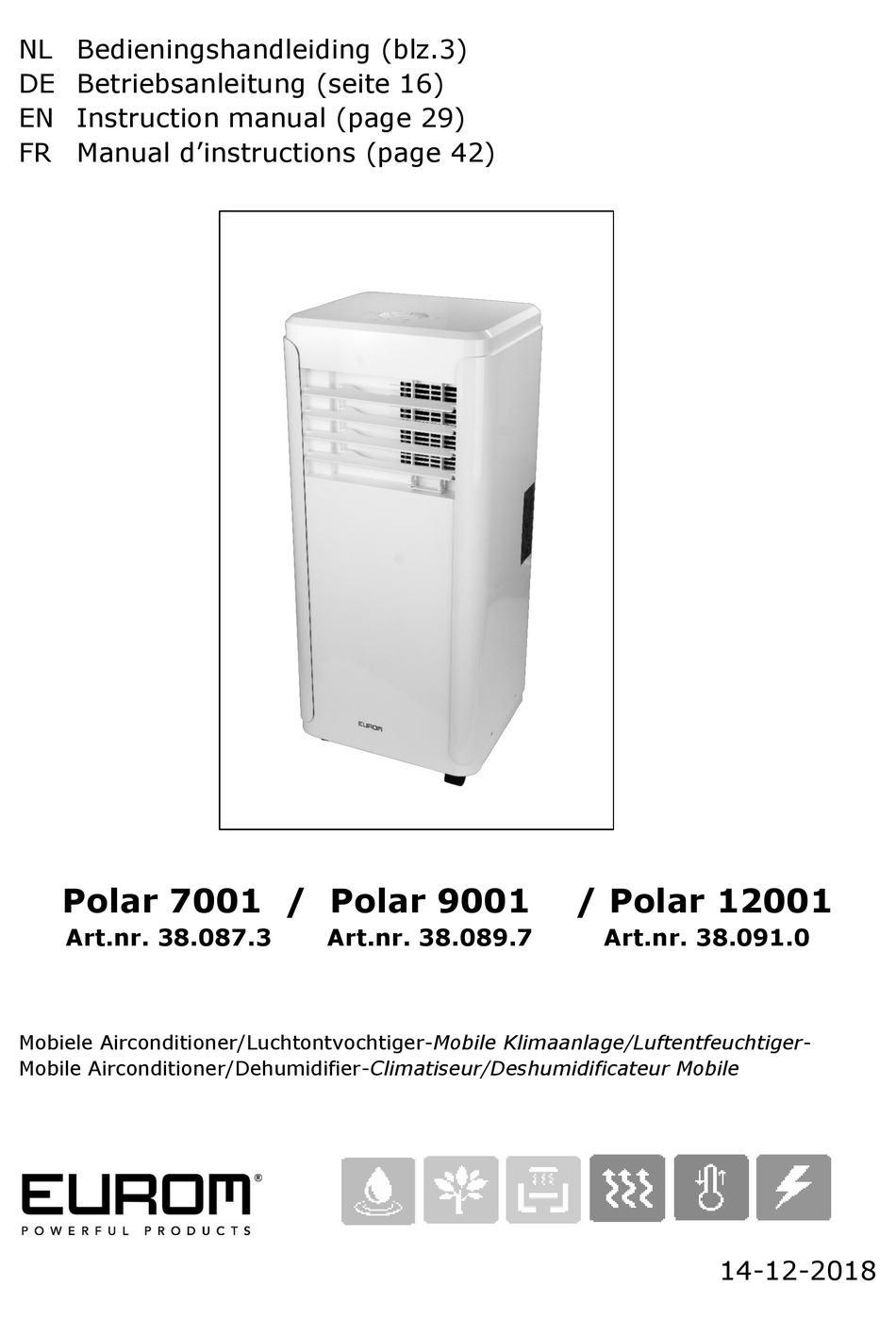 EUROM POLAR 7001 INSTRUCTION MANUAL Pdf Download | ManualsLib
