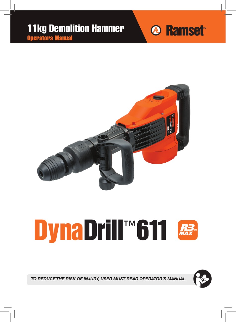 RAMSET DYNADRILL 611 OPERATOR'S MANUAL Pdf Download ManualsLib