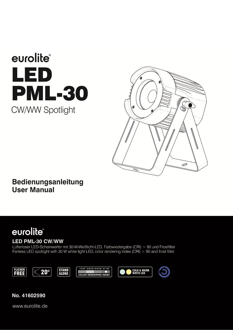 EUROLITE LED PML30 USER MANUAL Pdf Download ManualsLib