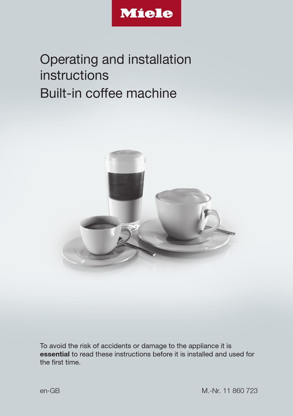 MIELE CVA 7845 OPERATING AND INSTALLATION INSTRUCTIONS Pdf Download